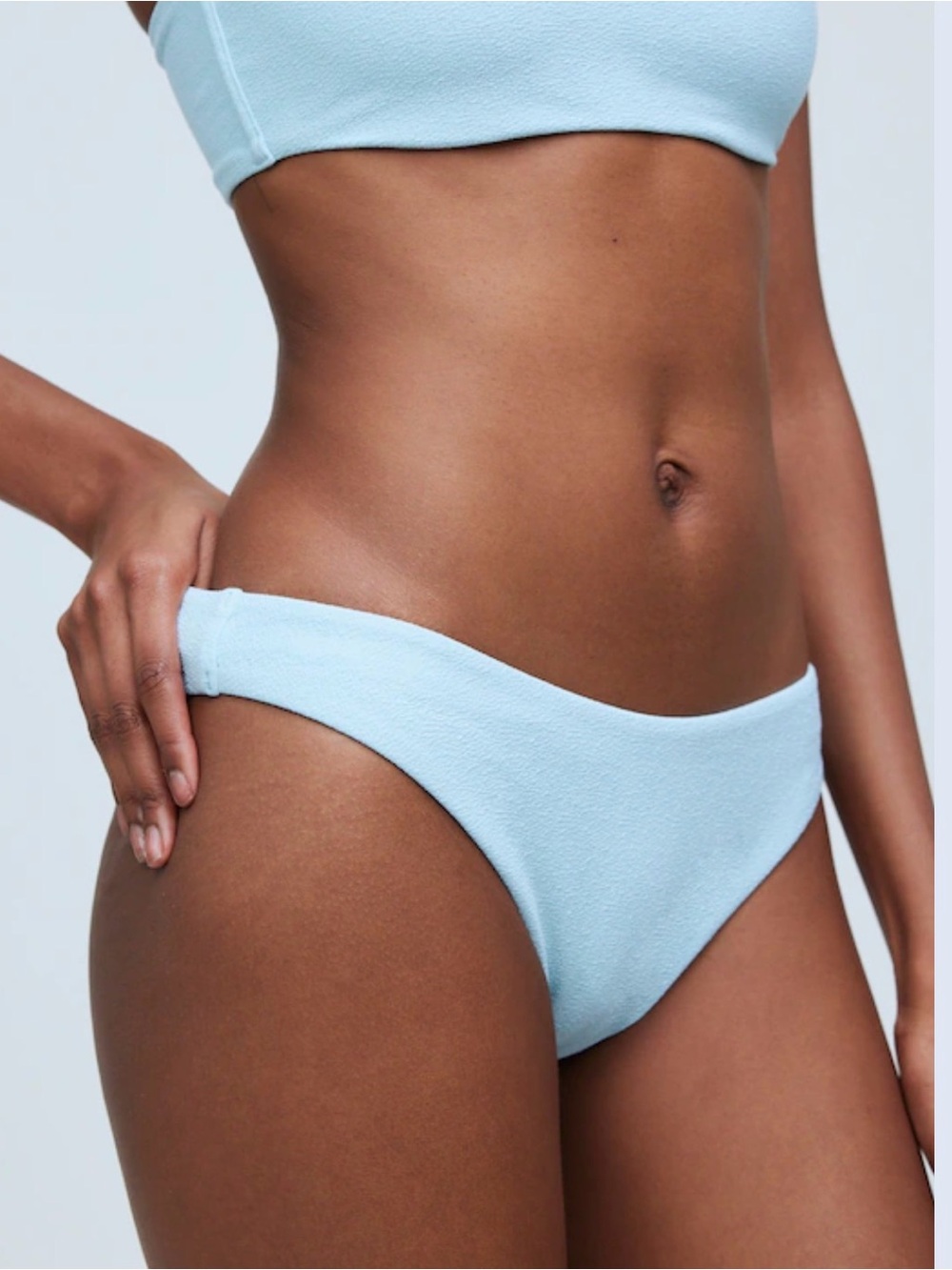 NWT! Madewell Mid-Rise Bikini Bottom in Blue Heron